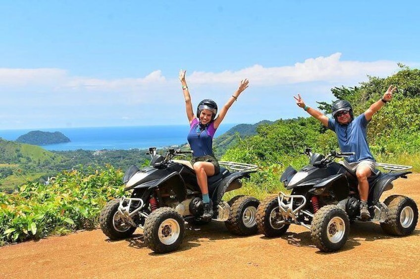 2 Hour ATV + Waterfalls in Jaco Beach and Los Suenos