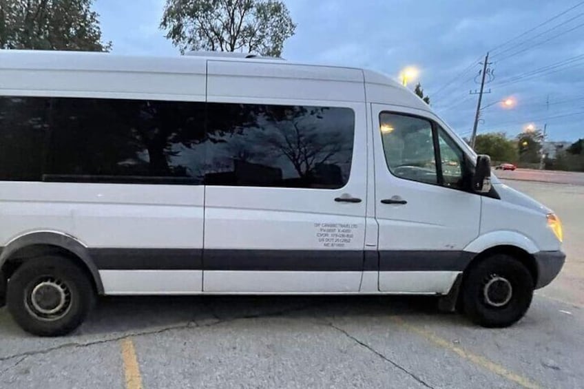Private Transportation by 15 Passenger Van from Toronto