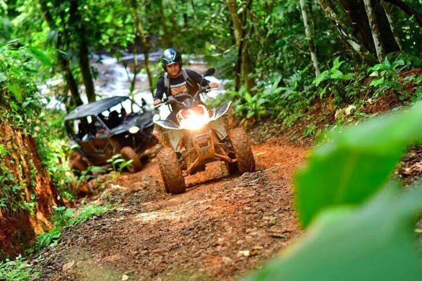 3 Hours ATV River and overlook with restaurant.