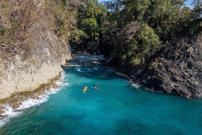 Aerial Shot Kayaking Manuel Antonio 