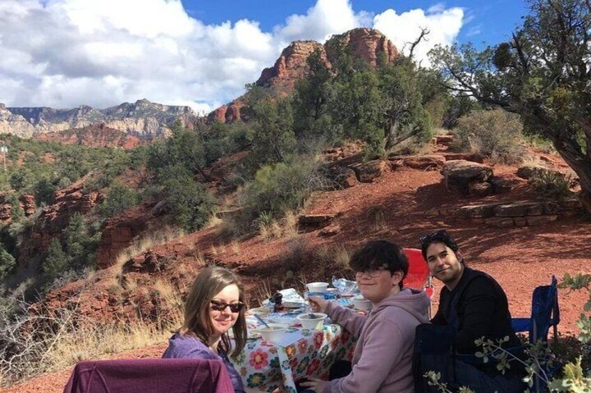 Organic lunch with a view - One Tribe Tours style