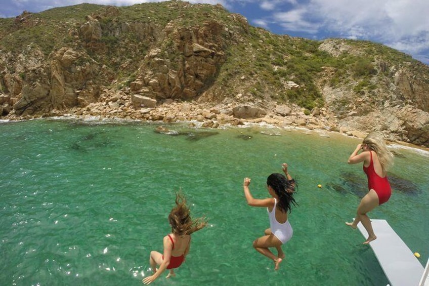 Cabo San Lucas: Private Boat Tour, Snorkel, SUP, and Fun Water Mat