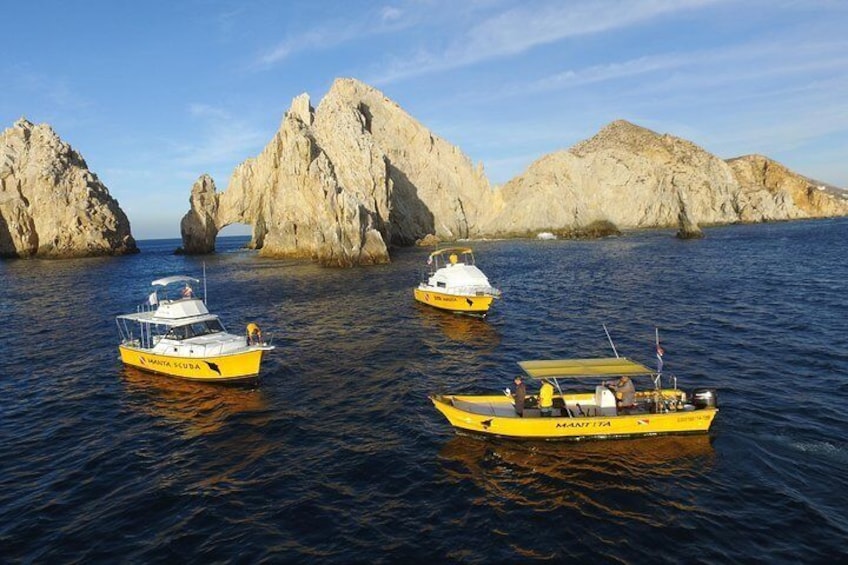 Guided by Divemaster, Cabo San Lucas short Snorkeling Tour MANTA 