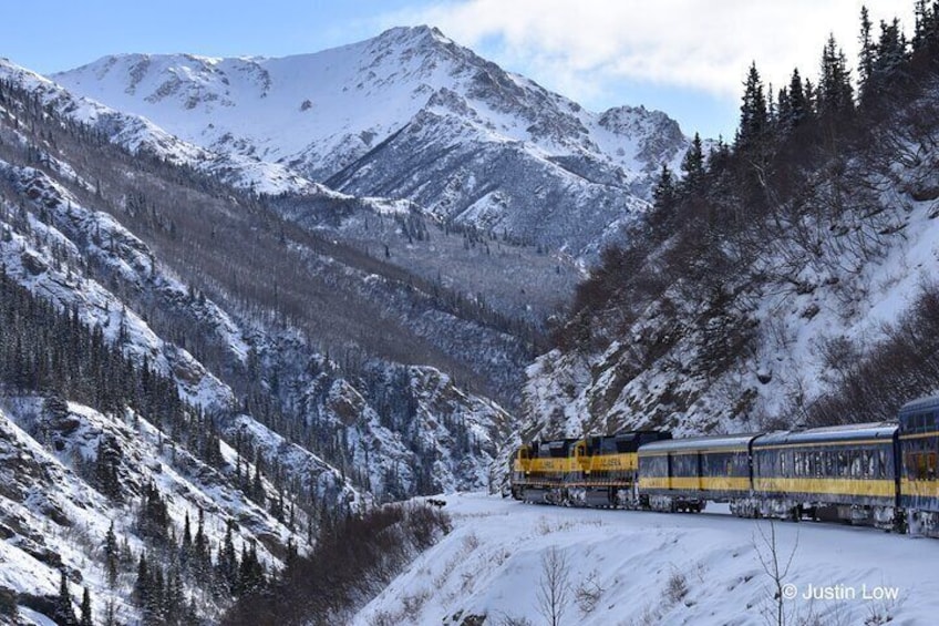 Alaska Railroad Aurora Winter Anchorage to Fairbanks One Way