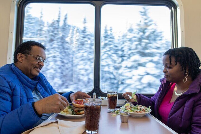 Alaska Railroad Aurora Winter Fairbanks to Anchorage One Way