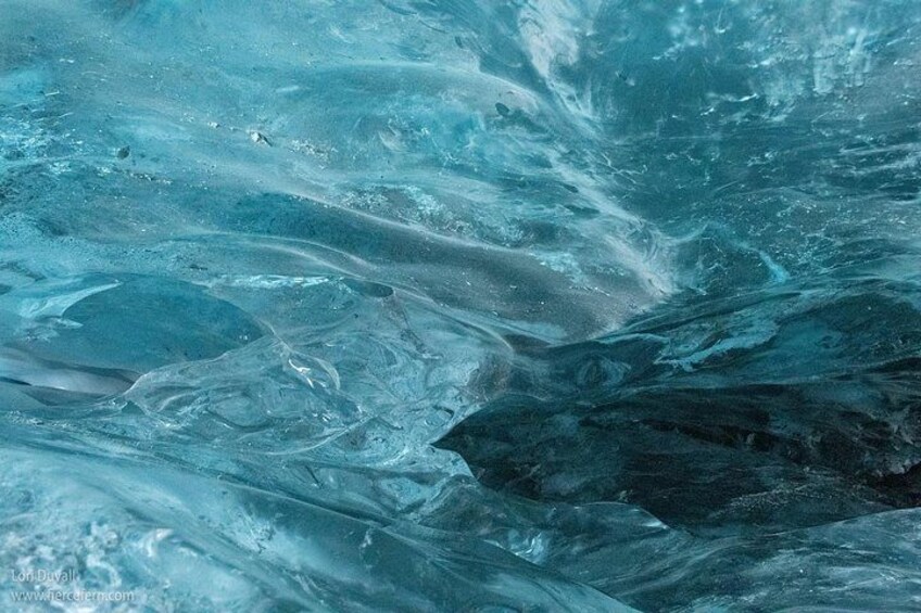 The bluest blue of Matanuska Glacier