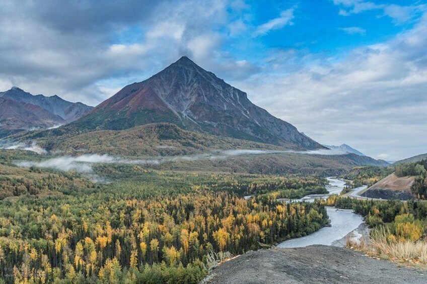 Majestic King Mountain is a great photo stop on the Matanuska Glacier Hike Day Tour