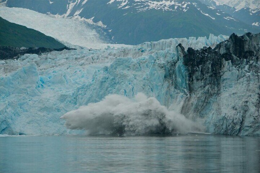26 Glacier Cruise - The dynamic glaciers of Prince William Sound make a thunderous sound and a splash when they calve into the sea. It is a thrilling sight to see!