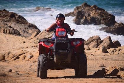 Cabo Migrino Beach and Desert quad bike Tour plus Tequila Tasting