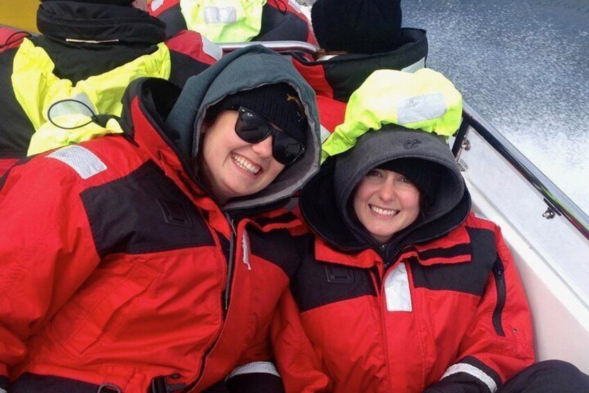 We keep you warm with two piece waterproof jackets, pants, blankets and many other extras.