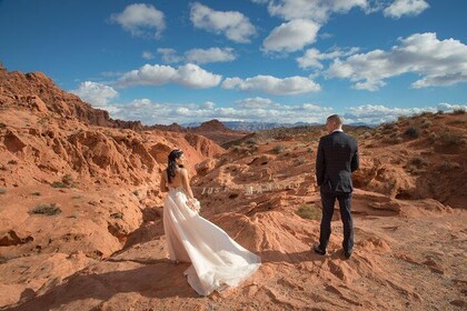 Valley of Fire Hochzeit mit einer privaten Limousine