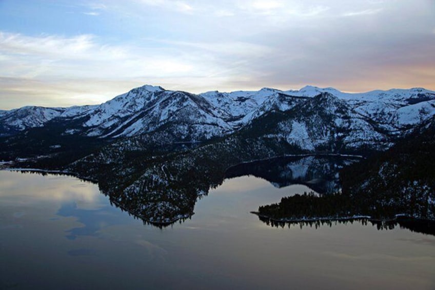 Emerald Bay in winter, Lake Tahoe
