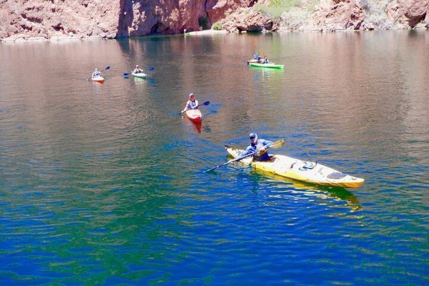 Colorado River Half Day Kayaking to Emerald Cave from Las Vegas