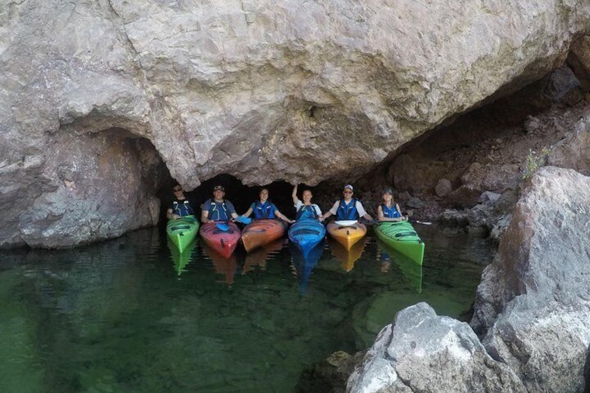 Colorado River Half Day Kayaking to Emerald Cave from Las Vegas