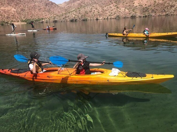 Colorado River Half Day Kayaking to Emerald Cave from Las Vegas