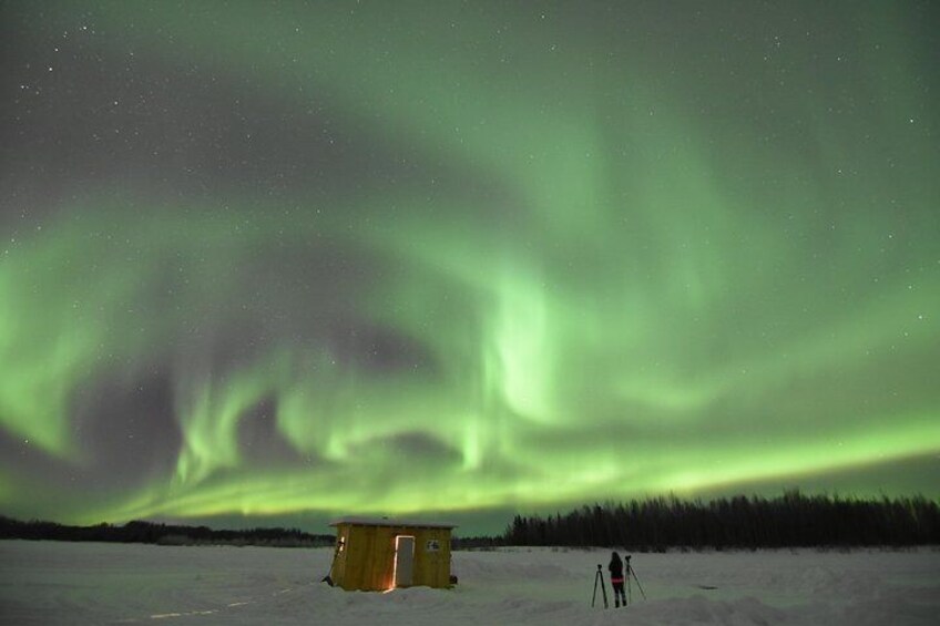 Aurora Borealis Viewing and Ice Fishing Adventure