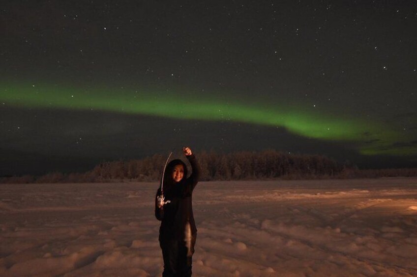 Watch the amazing aurora borealis dance