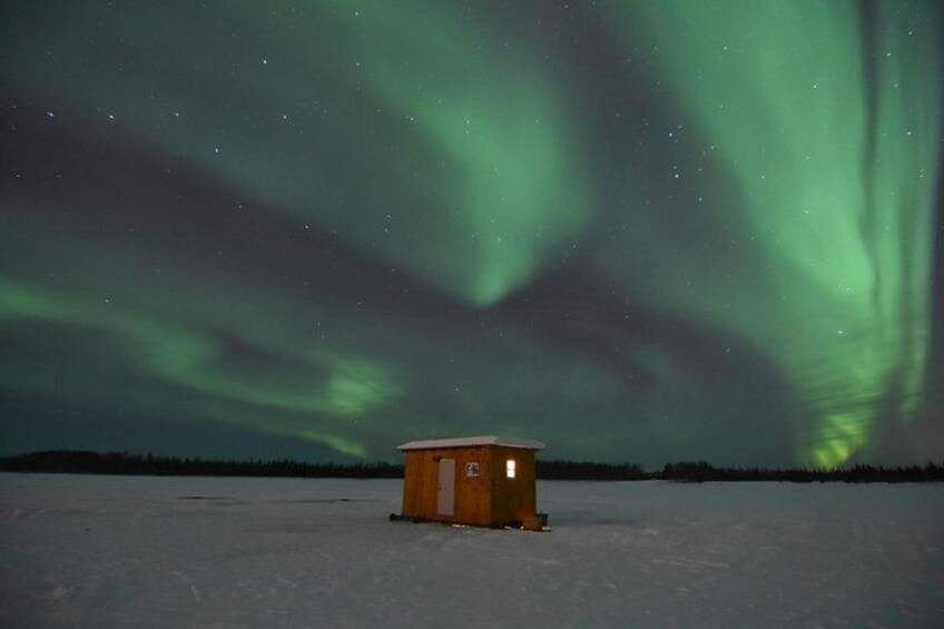 Aurora Borealis Viewing and Ice Fishing Adventure