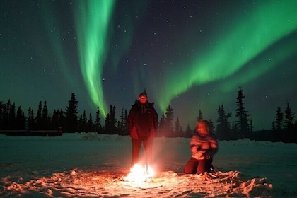 Northern lights and Aurora Photgraphy with Warm Geodesic Dome