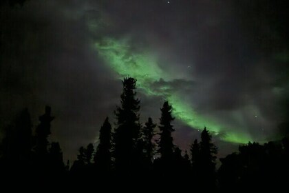 Northern lights and Aurora Photgraphy with Warm Geodesic Dome