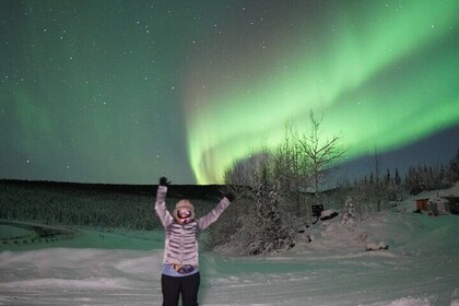 Northern lights and Aurora Photgraphy with Warm Geodesic Dome