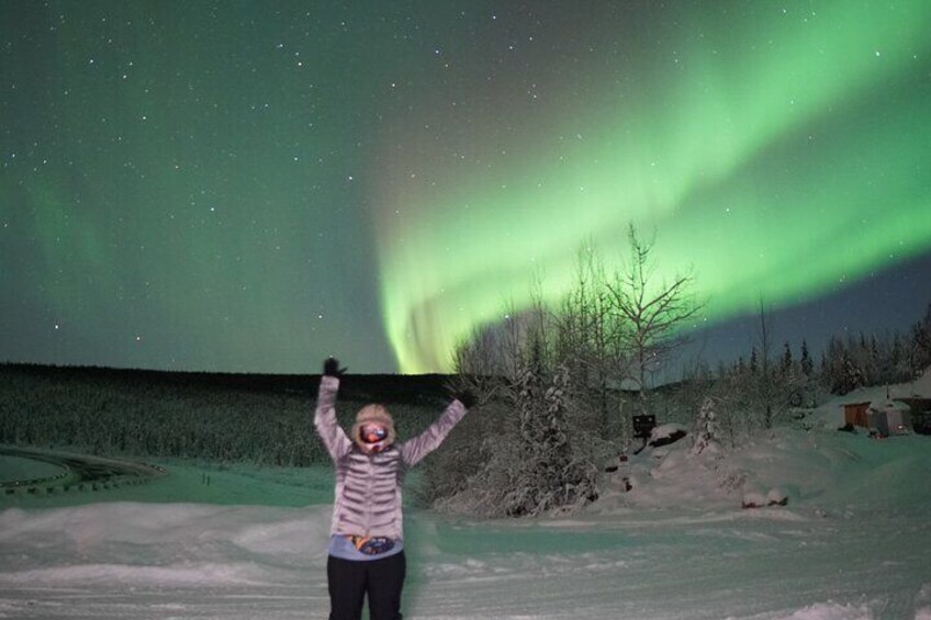 Northern lights and Aurora Photgraphy with Warm Geodesic Dome 