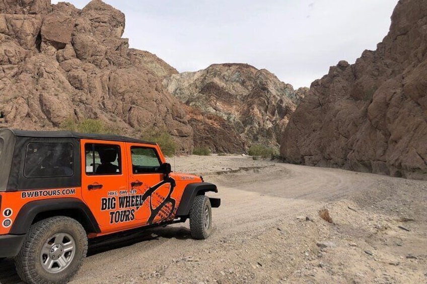 Heading into the Painted Canyon along the San Andreas Fault