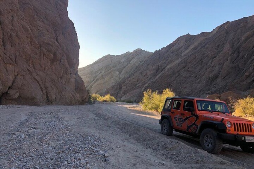 Sandy washes along the San Andreas Fault