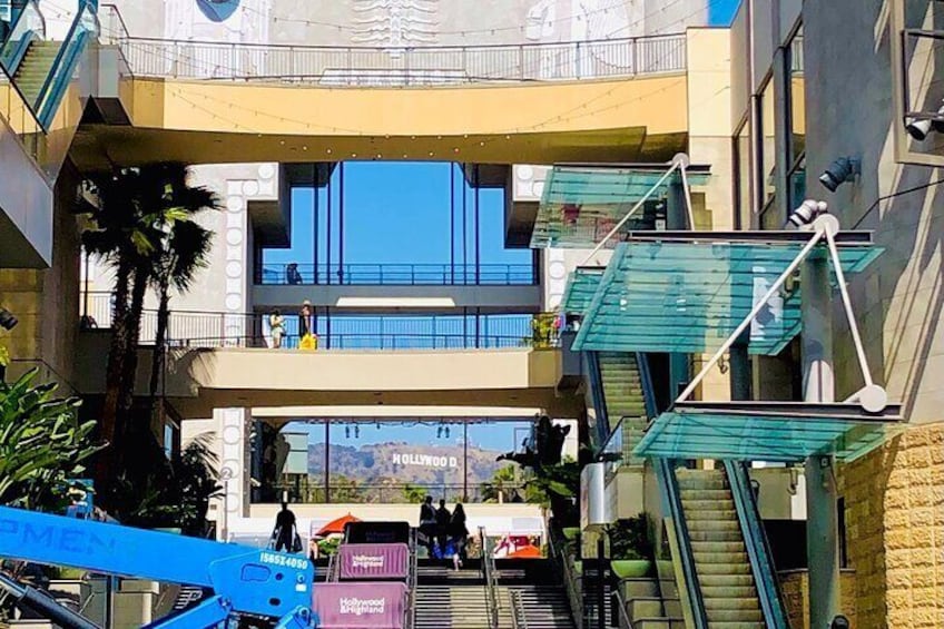 The Hollywood Sign as seen from Hollywood Blvd. (Hollywood & Highland Mall)