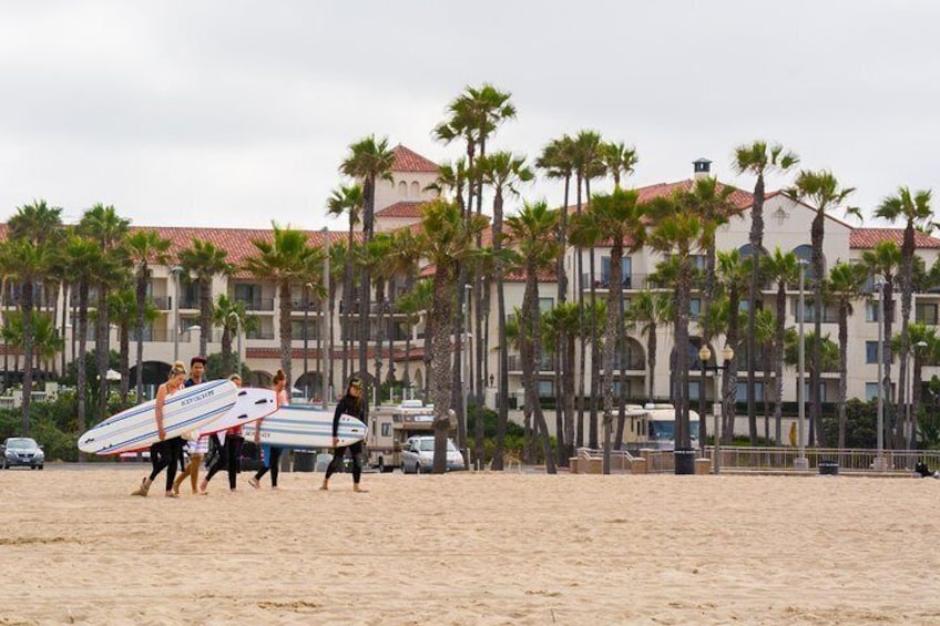 Surfers in Huntington