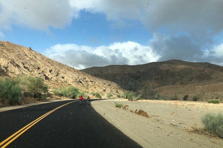 The newly paved asphalt in the canyon makes for a smooth ride!