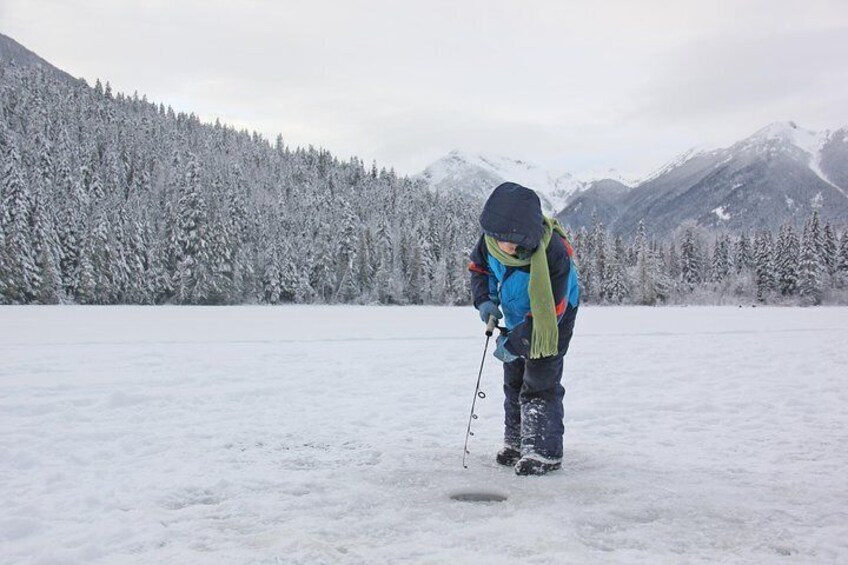 Ice Fishing Adventure in Whistler