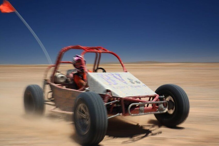 Part two is a thrilling Dune Buggy Chase at the Vegas Dunes!