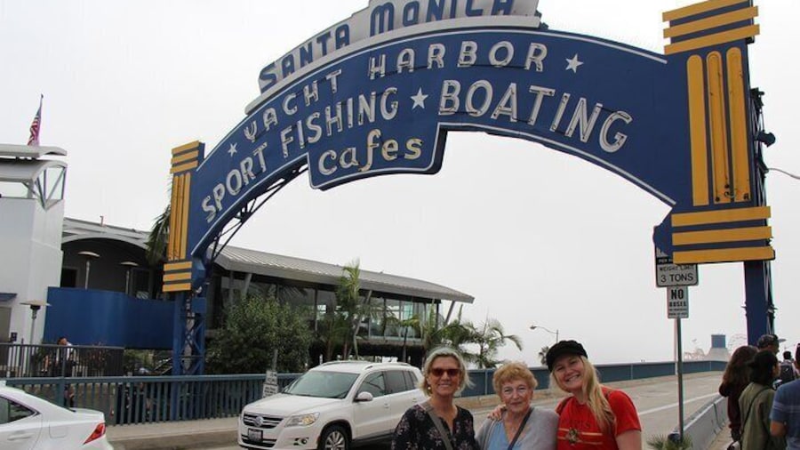 Santa Monica Pier where they shot that famous Forest Gump shot! Seeing Hollywood, Celebrity Homes, Beverly Hills, Santa Monica, Venice Beach, and Downtown LA on our Best Coast Tours LA Tour!