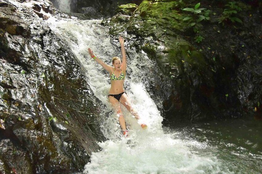 Visit Our pristine private waterfalls on the ATV or Horseback Riding 