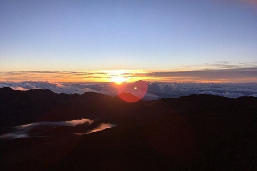 Sunrise at the summit of Haleakala
