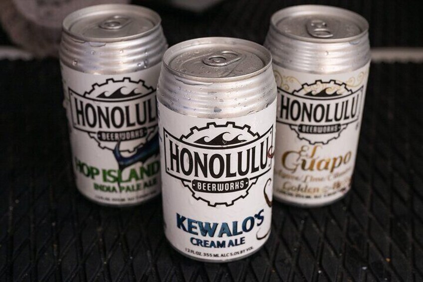 Locally brewed beers