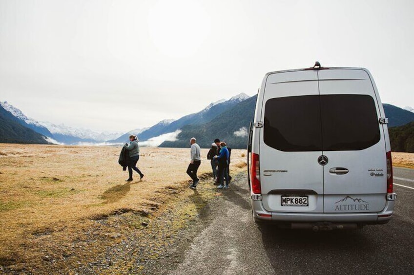 Enjoy scenic stops along the famous Milford Road