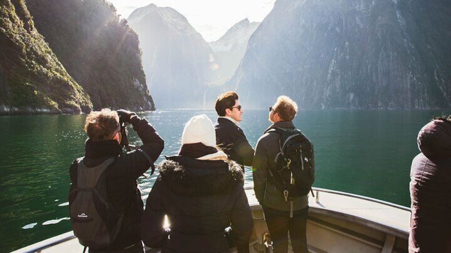 Cruise the Milford Sound fiord on a two hour nature boat cruise.