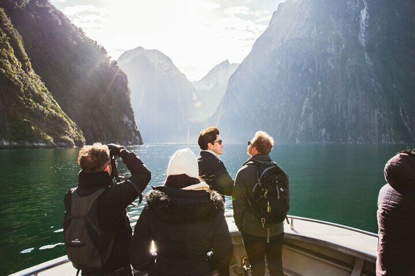 Cruise the Milford Sound fiord on a two hour nature boat cruise.