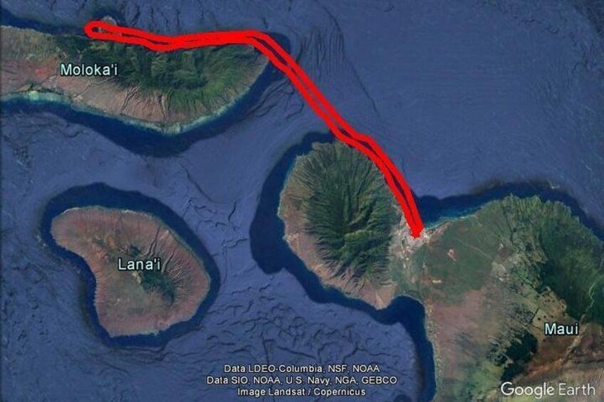 Majestic Molokai Sea Cliffs -Private- Discovery Flight for up to 3 people