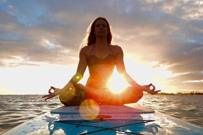 Paddleboard Yoga at Sunset