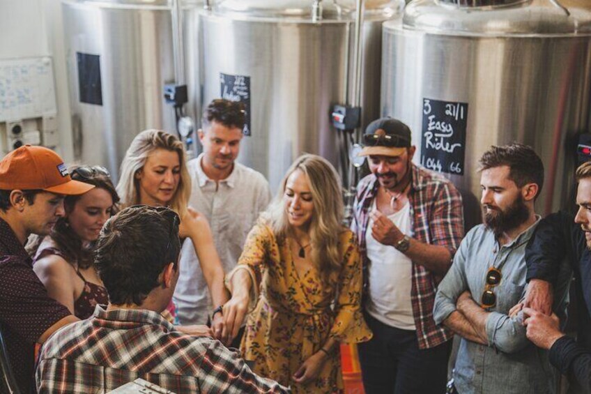 Taste the raw ingredients in the brewery