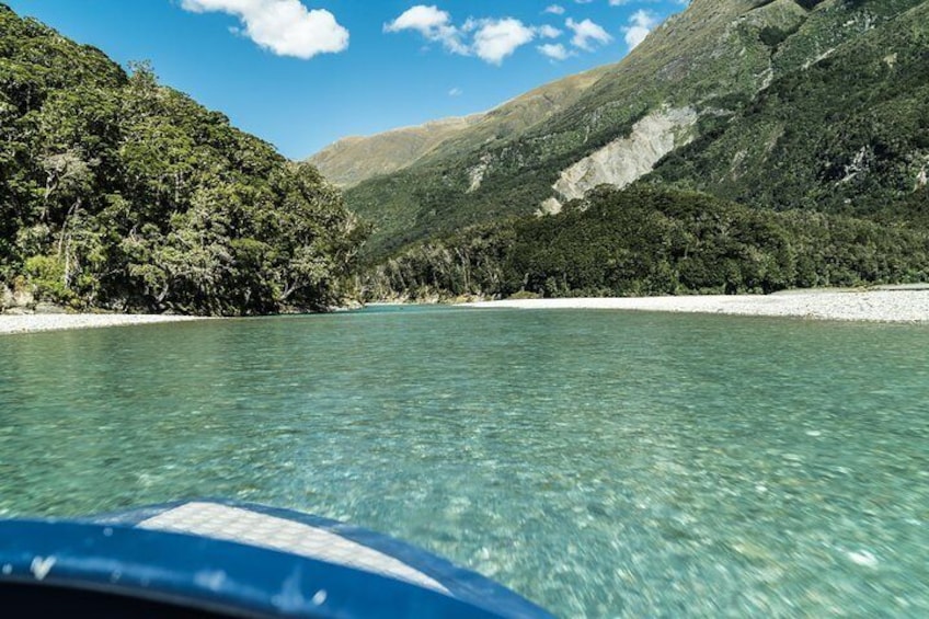 Siberia Experience Jetboat Journey. Makarora near Wanaka 