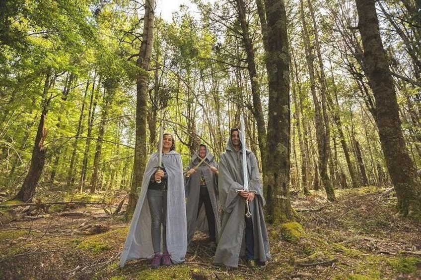 Fun and games in Lothlorien Forest, Mt Aspiring National Park