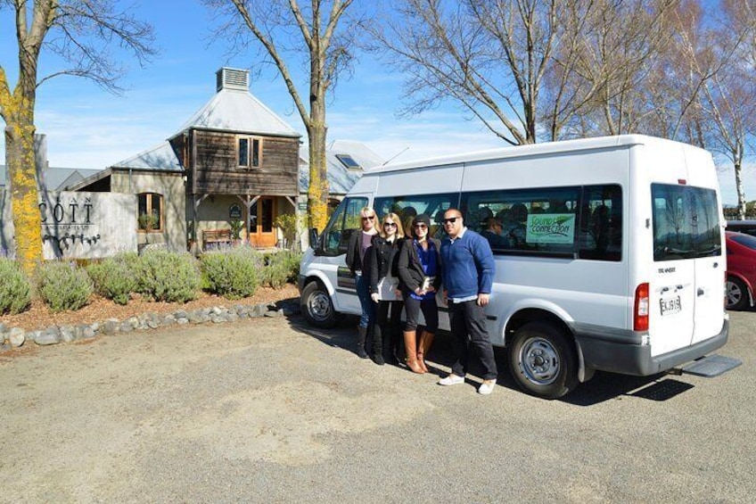 Arriving in style (11 seater Ford Transit Van)