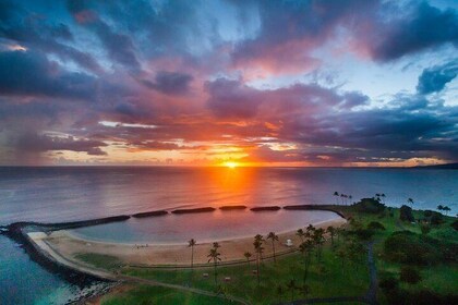 Waikiki Sunset - Tour en hélicoptère de 50 minutes - Portes fermées ou acti...