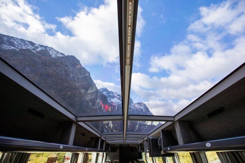 Glass Roof coaches with free WiFi to soak up the views