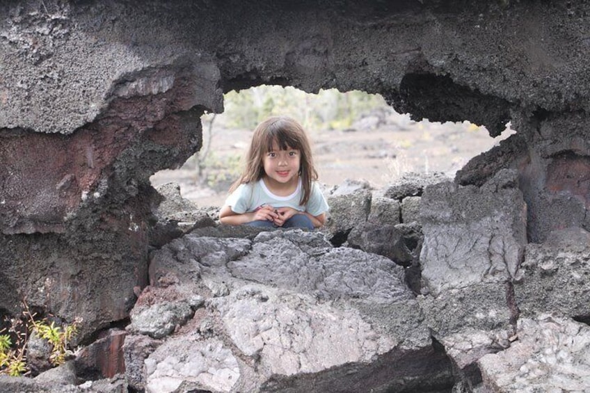 This lava rock creates a cute stop for some photos.