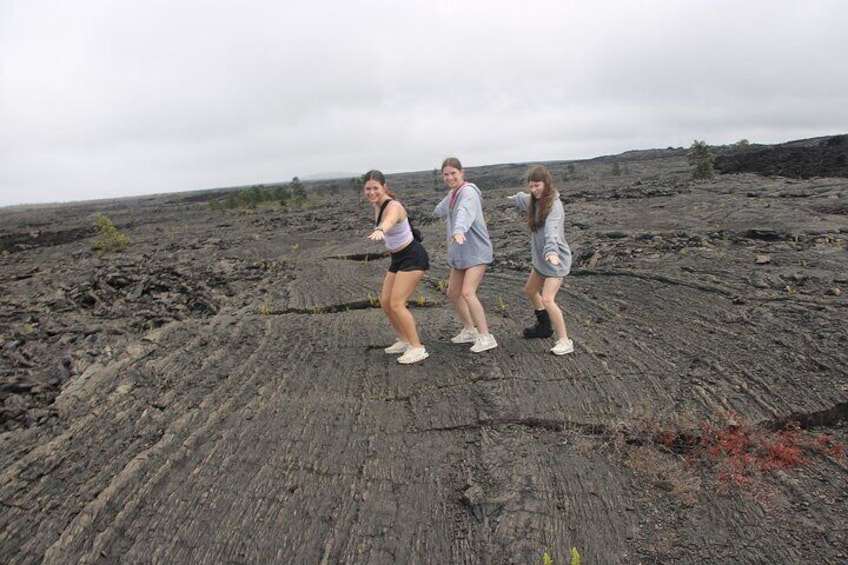 Surfing a Lava River